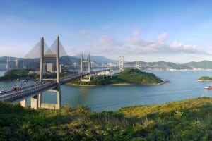 Kap Shui Mun Bridge, Tsing Ma Bridge, Ting Kau Bridge, Ma Wan and Tai Mo Shan