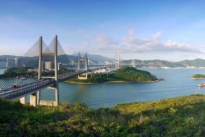 Kap Shui Mun Bridge, Tsing Ma Bridge, Ting Kau Bridge, Ma Wan and Tai Mo Shan