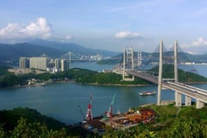 Kap Shui Mun Bridge, Tsing Ma Bridge, Ting Kau Bridge, Ma Wan and Tai Mo Shan