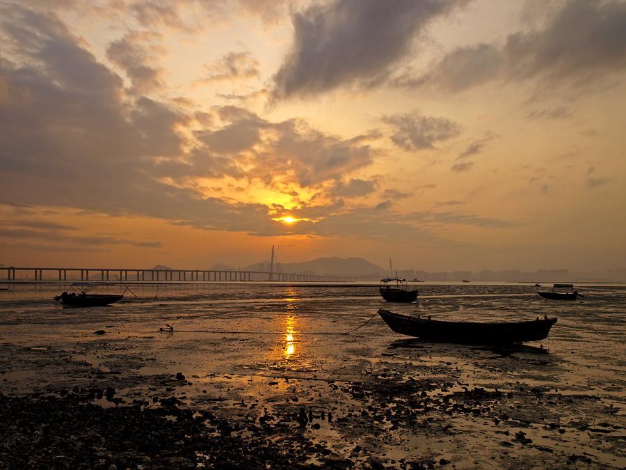 Sunset at Lau Fau Shan 流浮山日落