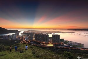 Tung Chung and Hong Kong International Airport