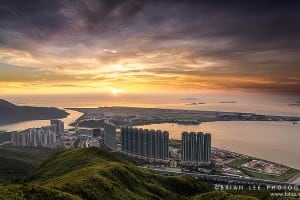 Tung Chung and Hong Kong International Airport