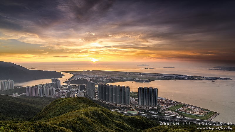 Tung Chung and Hong Kong International Airport