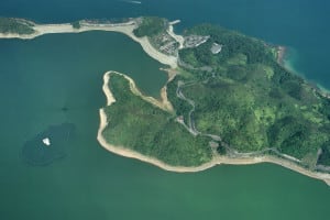 Bird View of Plover Cove Reservoir at HK| 香港船灣淡水湖鳥瞰圖