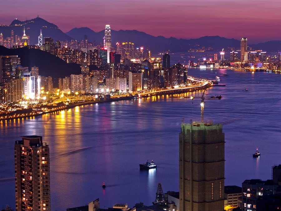 View of Victoria Harbor from Devil's Peak | 從魔鬼山望維港